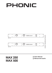 Phonic MAX 250 Manual Del Usuario