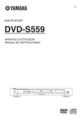 Yamaha DVD-S559 Manual De Instrucciones