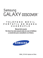 Samsung GALAXY DISCOVER Manual Del Usuario