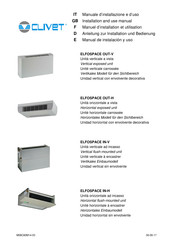 CLIVET ELFOSPACE OUT-V Manual De Instalacion Y Uso