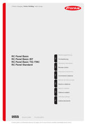 Fronius RC Panel Standard Manual De Instrucciones