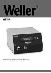 Weller WTS D Manual De Uso