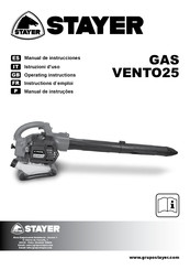 stayer GAS VENTO25 Manual De Instrucciones