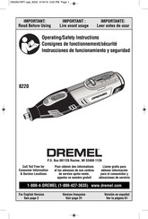 Dremel 8220 Instrucciones De Funcionamiento Y Seguridad