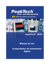 PeakTech 2670 Manual De Uso