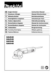 Makita GA5040 Manual De Instrucciones