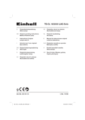EINHELL TE-CL 18/2000 LiAC-Solo Manual De Instrucciones