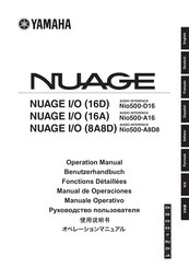 Yamaha NUAGE I/O (16D) Manual De Operaciones