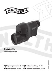 Walther DigiViewPro Manual De Instrucciones