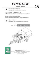 IMER PRESTIGE Manual De Uso