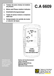 Chauvin Arnoux C.A 6609 Manual De Instrucciones