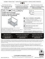 Delta Children Toddler Bed Guard Rail Instrucciones De Montaje