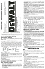 DeWalt DW887 Manual De Instrucciones