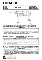 Hitachi DH 24PC Manual De Instrucciones