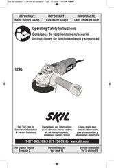 Skil 9295 Instrucciones De Funcionamiento Y Seguridad