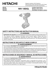 Hitachi Koki WH 18DGL Manual De Instrucciones