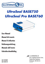 B.A. International UltraSeal Pro BASE760 Manual Del Usuario