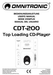 Omnitronic CDT-200 Manual Del Usuario