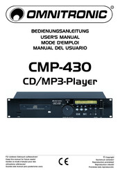 Omnitronic CMP-430 Manual Del Usuario