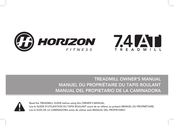 Horizon Fitness 7.4 AT Manual Del Propietário