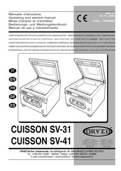 Orved CUISSON SV-31 Manual De Uso