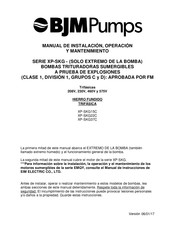 BJM Pumps XP-SKG15C Manual De Instrucciones