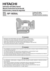 Hitachi NP 18DSAL Instrucciones Y Manual De Seguridad