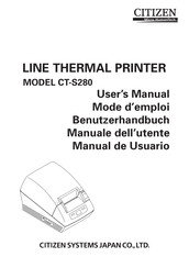 Citizen CT-S280 Manual De Usuario