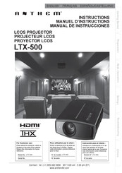 Anthem LTX-500 Manual De Instrucciones