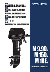TOHATSU M 9.9D2 Manual Del Propietário