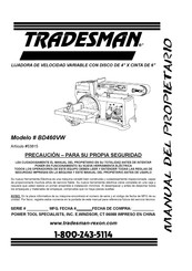 Tradesman 53815 Manual Del Propietário