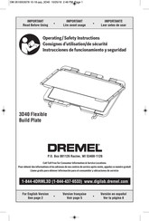 Dremel 3D40 Flexible Build Plate Instrucciones De Funcionamiento Y Seguridad