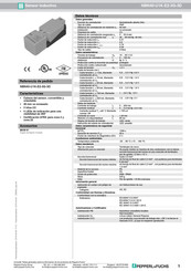 Pepperl+Fuchs NBN40-U1K-E2-3G-3D Instrucciones De Uso