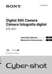 Sony DSC-WX1 Manual De Instrucciones