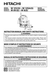 Hitachi M 12V Manual De Instrucciones