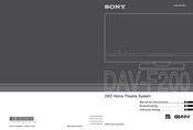 Sony DAV-F200 Manual De Instrucciones