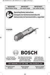 Bosch 1132VSR Instrucciones De Funcionamiento