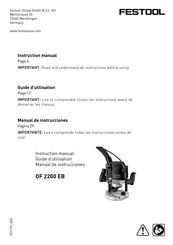 Festool OF 2200 EB Manual De Instrucciones