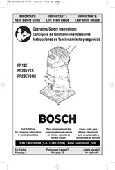 Bosch PR20EVSK Instrucciones De Funcionamiento Y Seguridad