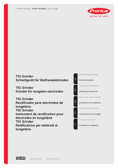 Fronius TIG Grinder Manual De Instrucciones