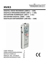 Velleman MVR3 Manual Del Usuario