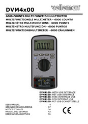 Velleman DVM400 Serie Manual Del Usuario