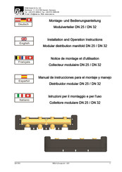 PAW DN 25 Manual De Instrucciones Para El Montaje Y Manejo