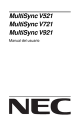 NEC MultiSync V521 Manual Del Usuario