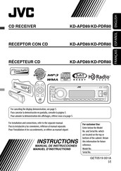 JVC KD-APD89; KD-PDR80 Manual De Instrucciones