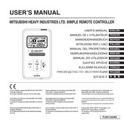 Mitsubishi Heavy Industries RCH-E3 Manual Del Propietário