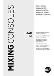 rcf L-PAD 6X Manual Del Usuario