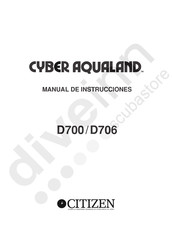 Citizen CYBER AQUALAND D706 Manual De Instrucciones