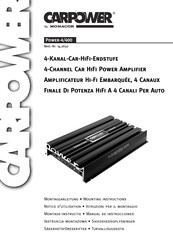 Monacor CARPOWER Power-4/400 Manual De Instrucciones