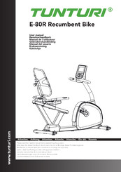 Tunturi E-80R Recumbent Bike Manual Del Usuario